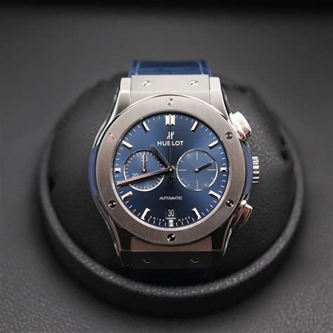 hublot classic blue dial|Hublot Classic Fusion Chronograph Titanium Blue Dial .